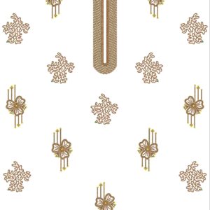 Golden Crystal Beaded Dupatta